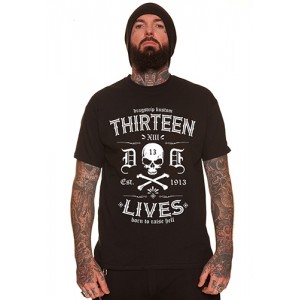 Dragstrip Clothing Thirteen Lives Black T`shirt